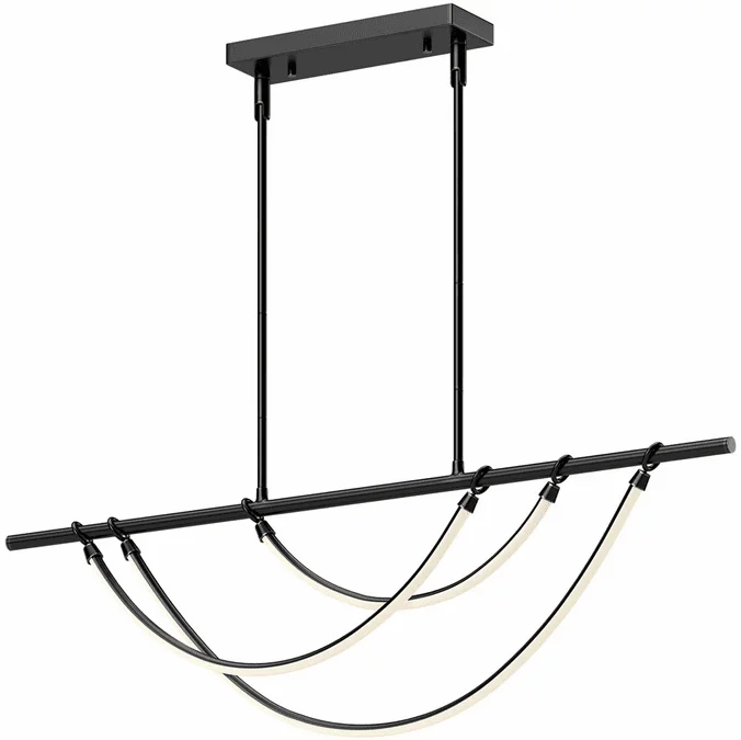 Alora LP317448UB Aryas Modern Urban Bronze LED Kitchen Island Lighting