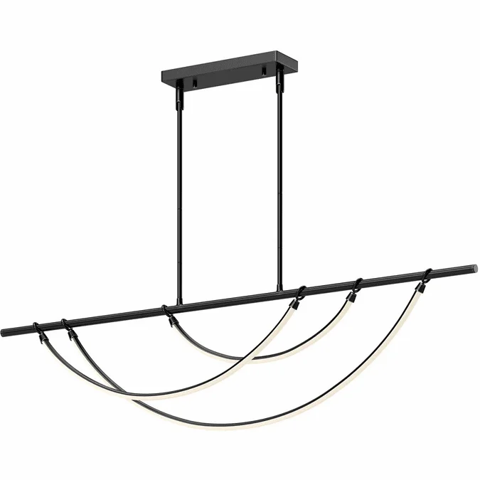 Alora LP317460UB Aryas Contemporary Urban Bronze LED Kitchen Island Light Fixture