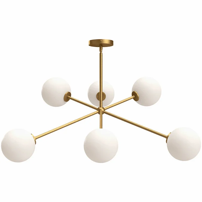 Alora Mood CH549640AGOP Cassia Contemporary Aged Gold Chandelier Light