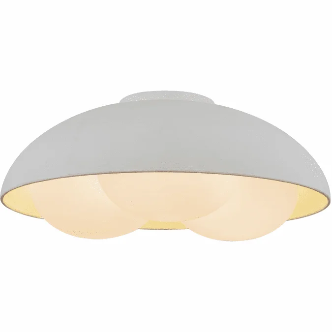 Alora Mood FM495316AWOP Robyn Modern Antique White / Opal Glass Flush Mount Lighting