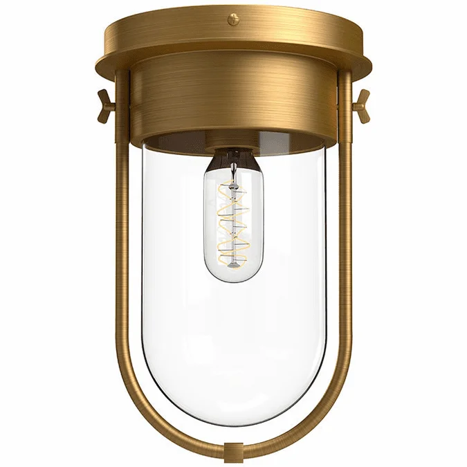 Alora Mood FM539008AGCL Cyrus Modern Aged Gold Ceiling Light