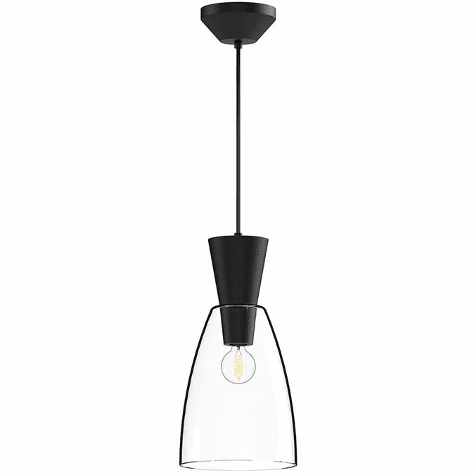 Alora Mood PD534007MBCL Arlo Modern Matte Black Mini Pendant Lamp