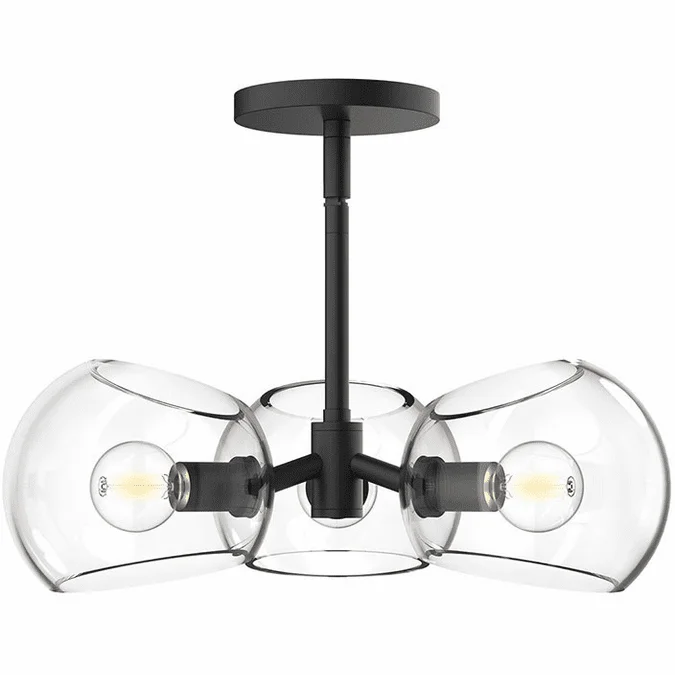Alora Mood PD548315MBCL Willow Contemporary Matte Black Home Ceiling Lighting