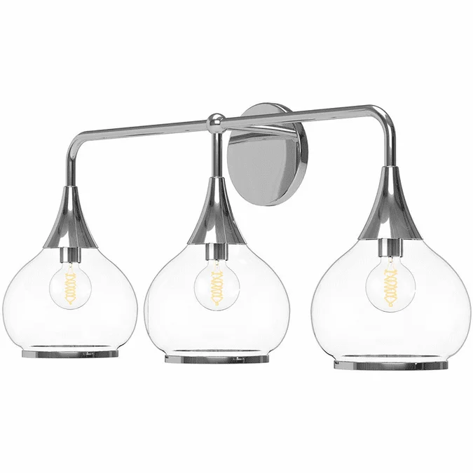 Alora Mood VL524326CHCL Hazel Contemporary Chrome 3-Light Bathroom Wall Sconce