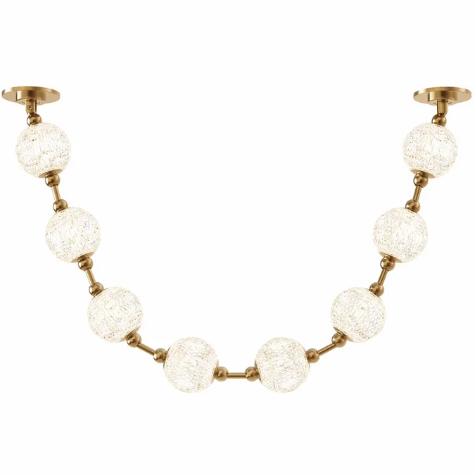 Alora PD321708NB-RT Marni Modern Natural Brass LED Mini Pendant Hanging Light