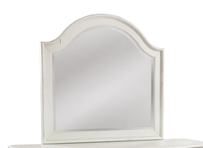 American WoodCrafters Rodanthe Landscape Mirror in Dove White 3910-040