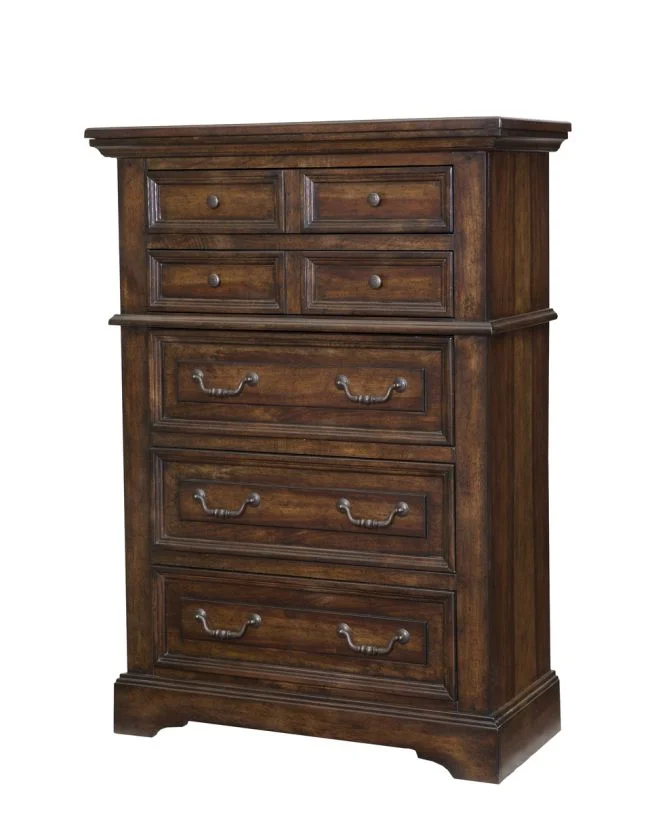 American Woodcrafters Stonebrook Chest in Tobacco 7800-150
