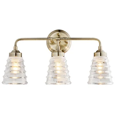 Amherst Three Light Bath in Antique Brass (137|313B03AB)