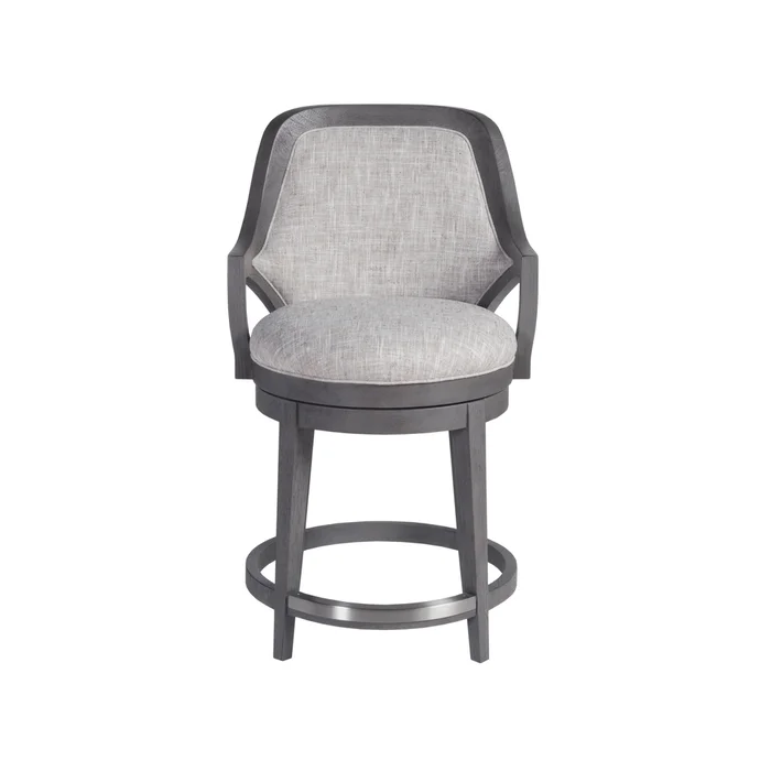 appellation upholstered swivel counter stool