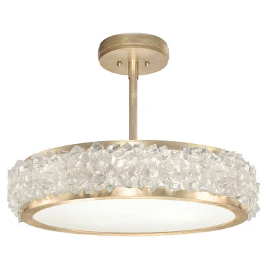 Arctic Halo Three Light Semi-Flush Mount in Gold (48|879940-1ST)