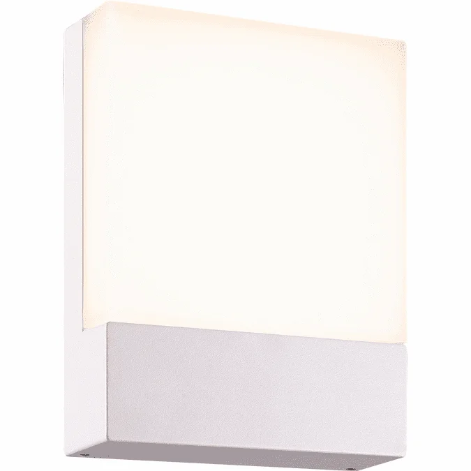 Arnsberg 227760101 Pecos Modern White LED Outdoor Wall Light Sconce