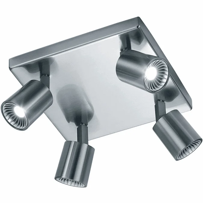 Arnsberg 829230407 Cayman Contemporary Satin Nickel LED Overhead Lighting