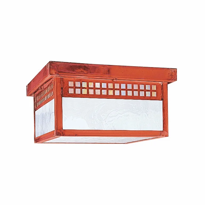 Arroyo Craftsman GCM-12 Glasgow Craftsman Outdoor Flush Ceiling Mount – 12 inches wide