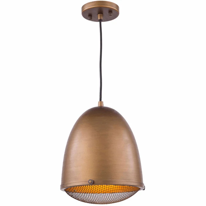 Artcraft AC10311 Retro Loft Bronze 10″ Mini Pendant Light