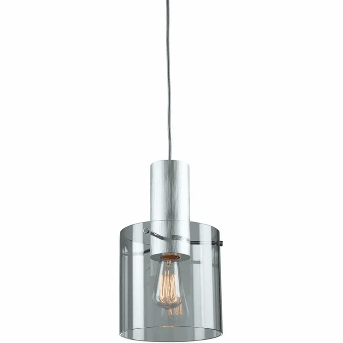 Artcraft AC11520CL Henley Contemporary Brushed Aluminum Mini Hanging Lamp
