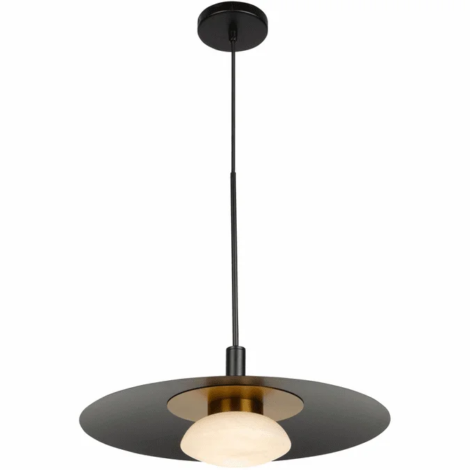 Artcraft AC7460BK Camila Modern Black LED Hanging Light