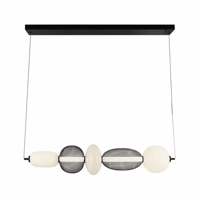 Artcraft AC7462BK Ace Contemporary Black LED Kitchen Island Lighting