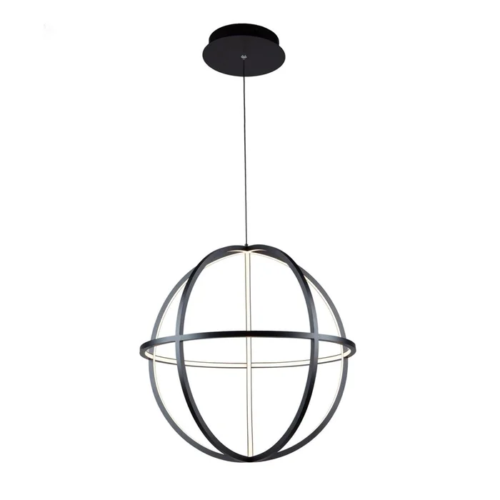 Artcraft Celestial LED Orb Chandelier – Matte Black – AC6662BK