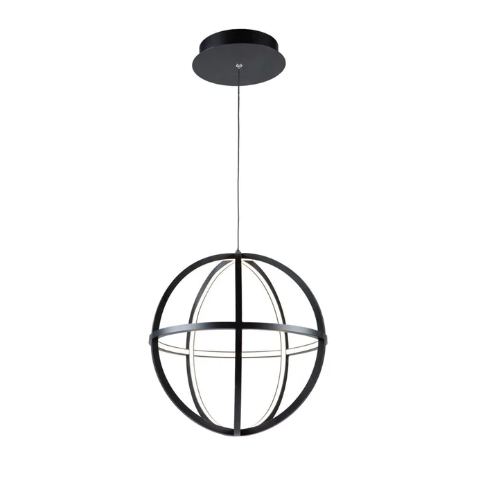 Artcraft Celestial SmallLED Orb Chandelier – Matte Black – AC6661BK