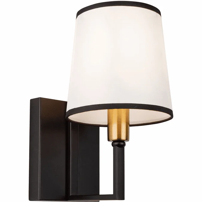 Artcraft SC13347BK Coco Gold and Black Lighting Sconce