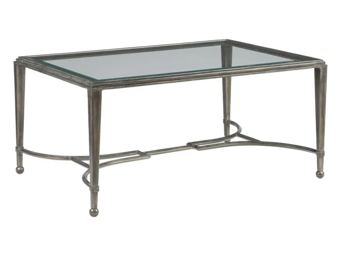 Artistica Home Metal Designs Sangiovese Small Rectangular Cocktail Table in St. Laurent 2011-945-44