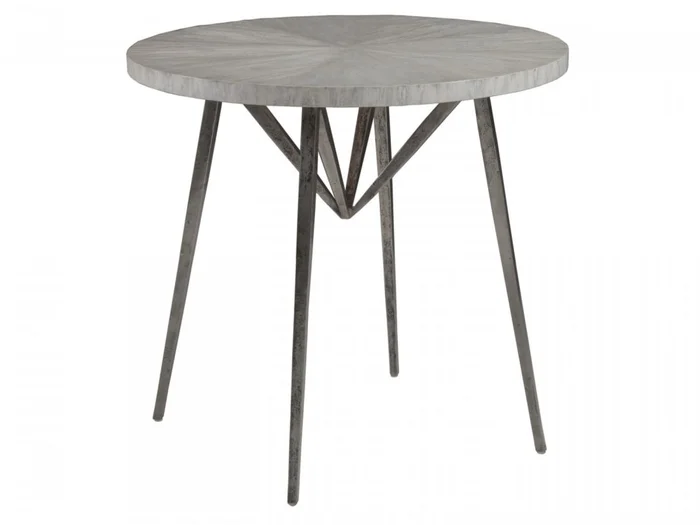 Artistica Home Signature Designs Alfie Round End Table in Gray 2154-953