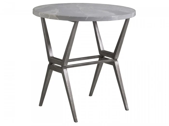 Artistica Home Signature Designs Cirro Round End Table in Gunmetal 2132-953 CLOSEOUT