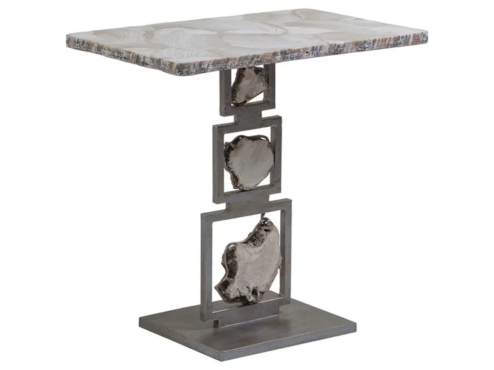 Artistica Home Signature Designs Frick Spot Table in Antiqued Iron 2030-955