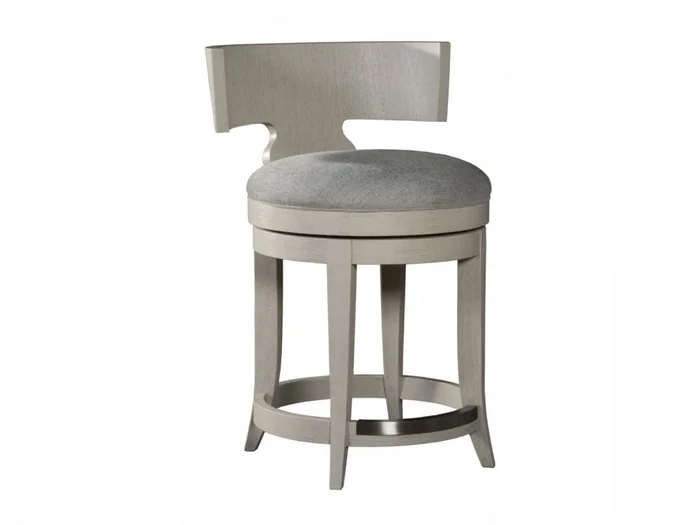 Artistica Home Signature Designs Fuente Swivel Counter Stool in Frost Gray 2106-895-01