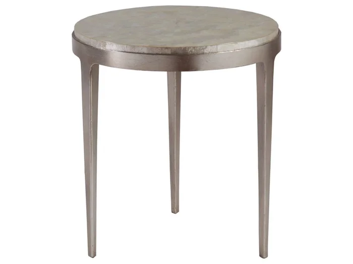 Artistica Home Signature Designs Gravitas Round Spot Table in Champagne Foil 2050-950