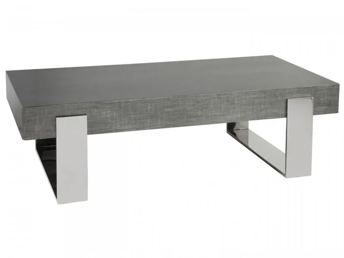 Artistica Home Signature Designs Iridium Rectangular Cocktail Table in Silver 2203-945