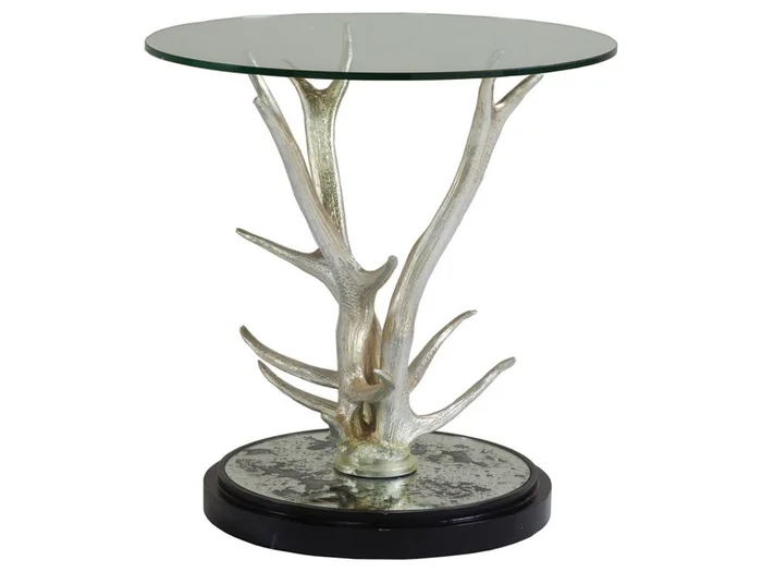 Artistica Home Signature Designs Teton Spot Table in Silver 2028-952C