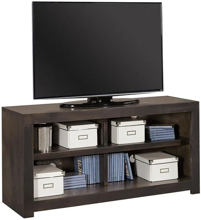 Aspenhome Avery Loft 49″ Open Console in Ghost Black DY1021-GHT