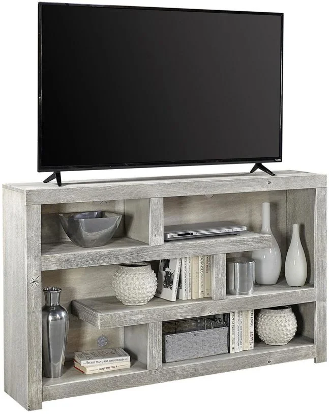 Aspenhome Avery Loft 60″ Open Display/Console in Limestone WDY960-LIM