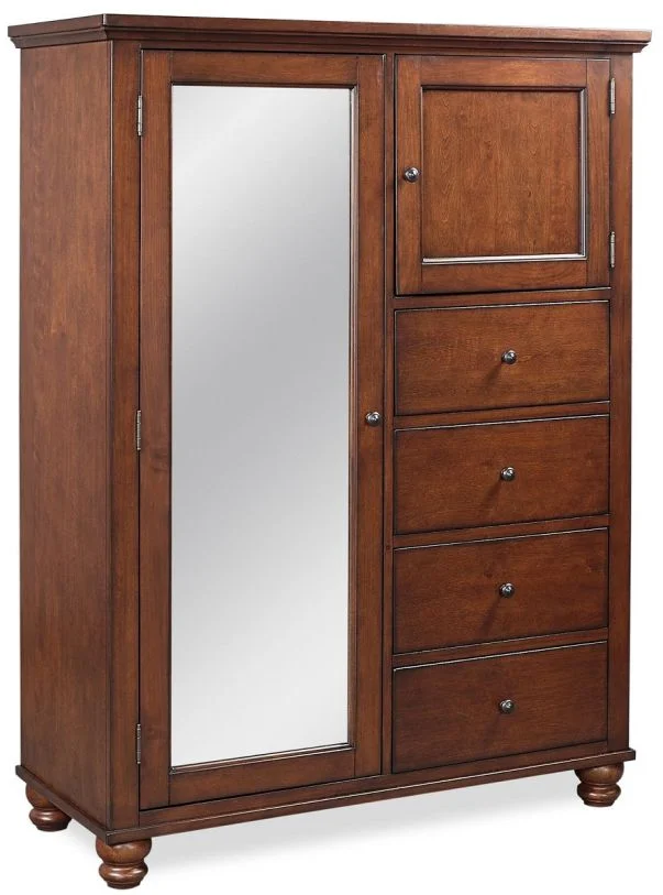 Aspenhome Cambridge Chiffarobe in Brown Cherry ICB-459-BCH EST SHIP TIME IS 2 WEEKS