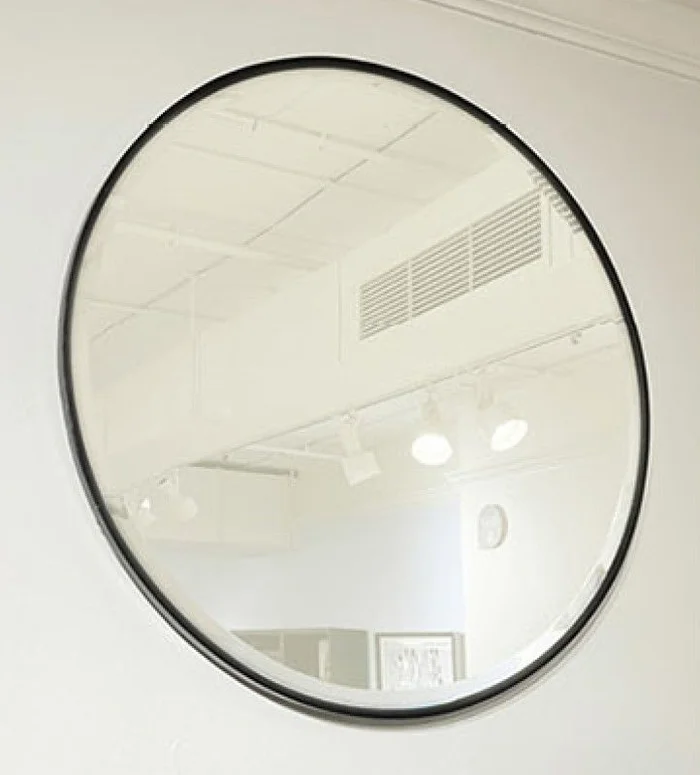 Aspenhome Camden Round Mirror in Domino I631-464