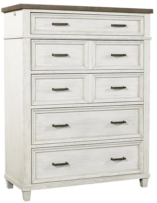 Aspenhome Caraway 7 Drawer Chest in Aged Ivory I248-456 EST SHIP TIME IS 2 WEEKS