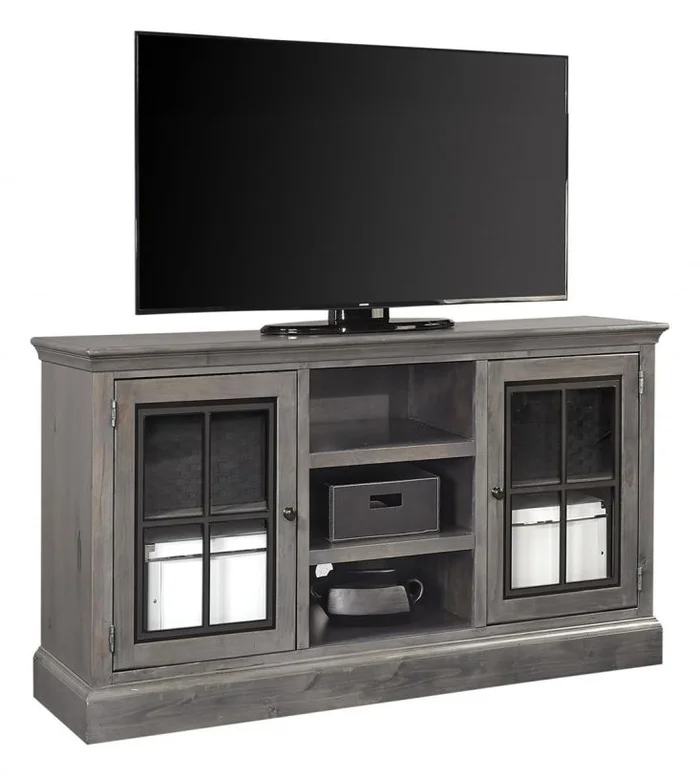 Aspenhome Churchill 59″ Console with 2 Doors in Smokey Grey DR1230-GRY
