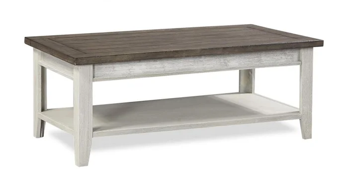 Aspenhome Eastport Cocktail Table in Drifted White WME910-DWT