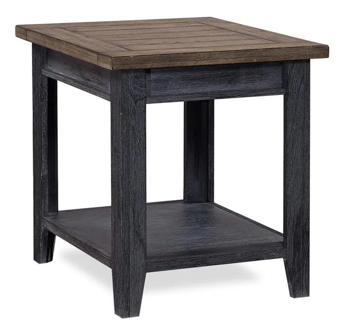Aspenhome Eastport End Table in Drifted Black WME914-DBK