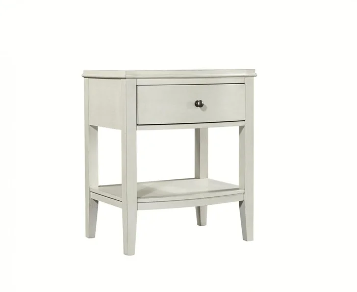 Aspenhome Furniture Charlotte 1 Drawer Nightstand in White I218-451N-WHT EST SHIP TIME IS 2 WEEKS