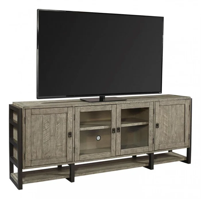 Aspenhome Furniture Grayson 85″ Console in Cinder Grey I215-284 EST SHIP TIME IS 2 WEEKS