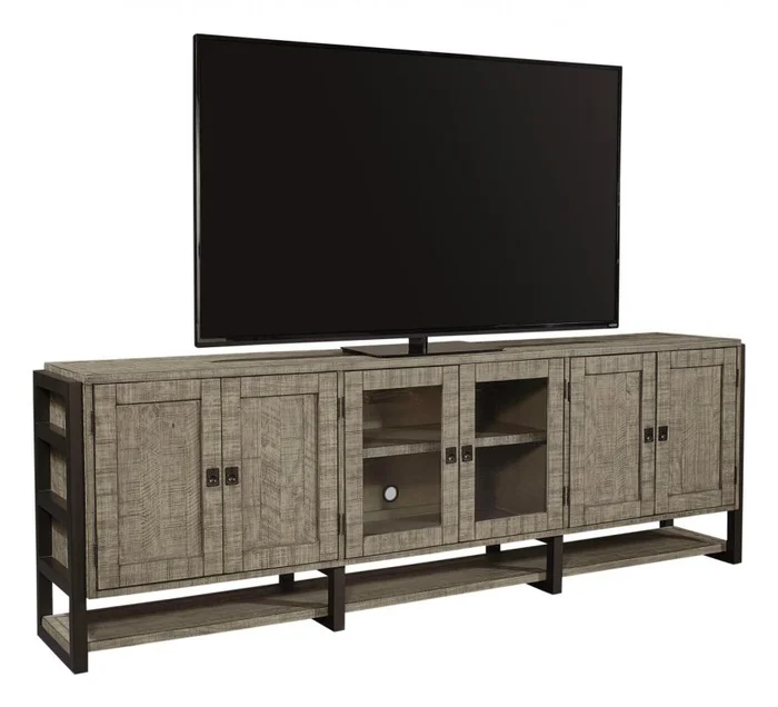 Aspenhome Furniture Grayson 96″ Console in Cinder Grey I215-297 EST SHIP TIME IS 2 WEEKS