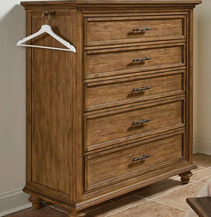 Aspenhome Hensley 5 Drawer Chest in Brown I3002-456