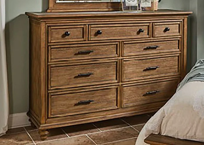Aspenhome Hensley 9 Drawer Chesser in Brown I3002-455