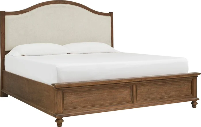 Aspenhome Hensley King Upholstered Bed in Brown I3002