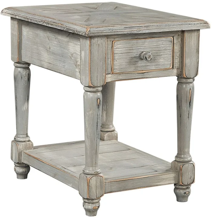 Aspenhome Hinsdale Chairside Table in Greywood I250-9130-GWD