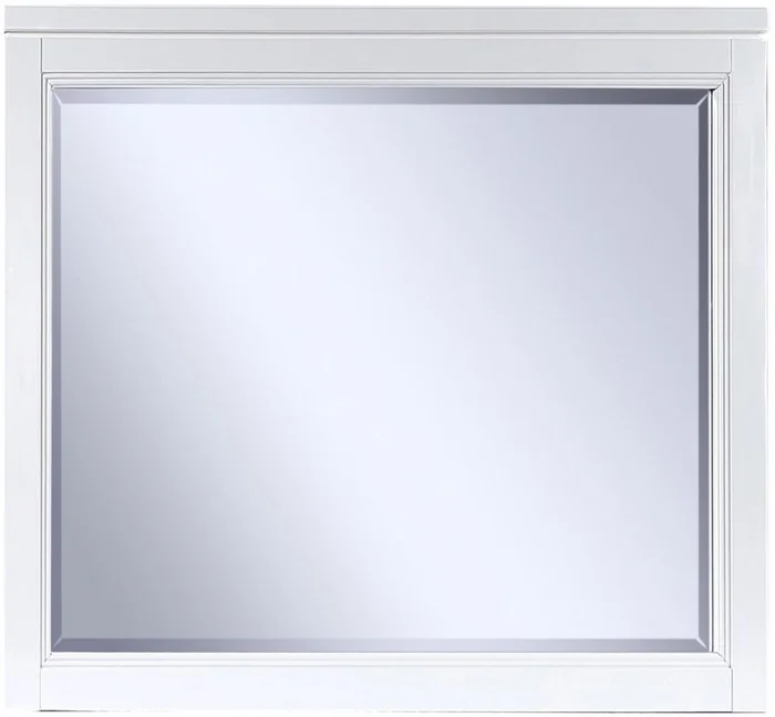 Aspenhome Hyde Park Landscape Mirror in White I32-463-WHT