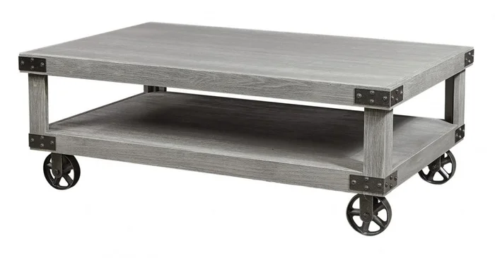 Aspenhome Industrial Cocktail Table in Lighthouse Grey WMN910-LGH CUSTOM ITEM