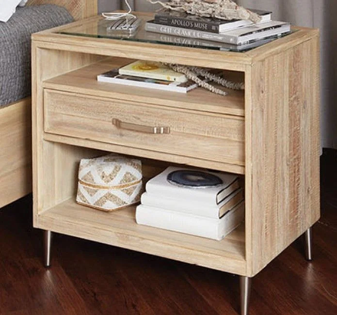 Aspenhome Maddox 1 Drawer Nightstand in Biscotti I644-451